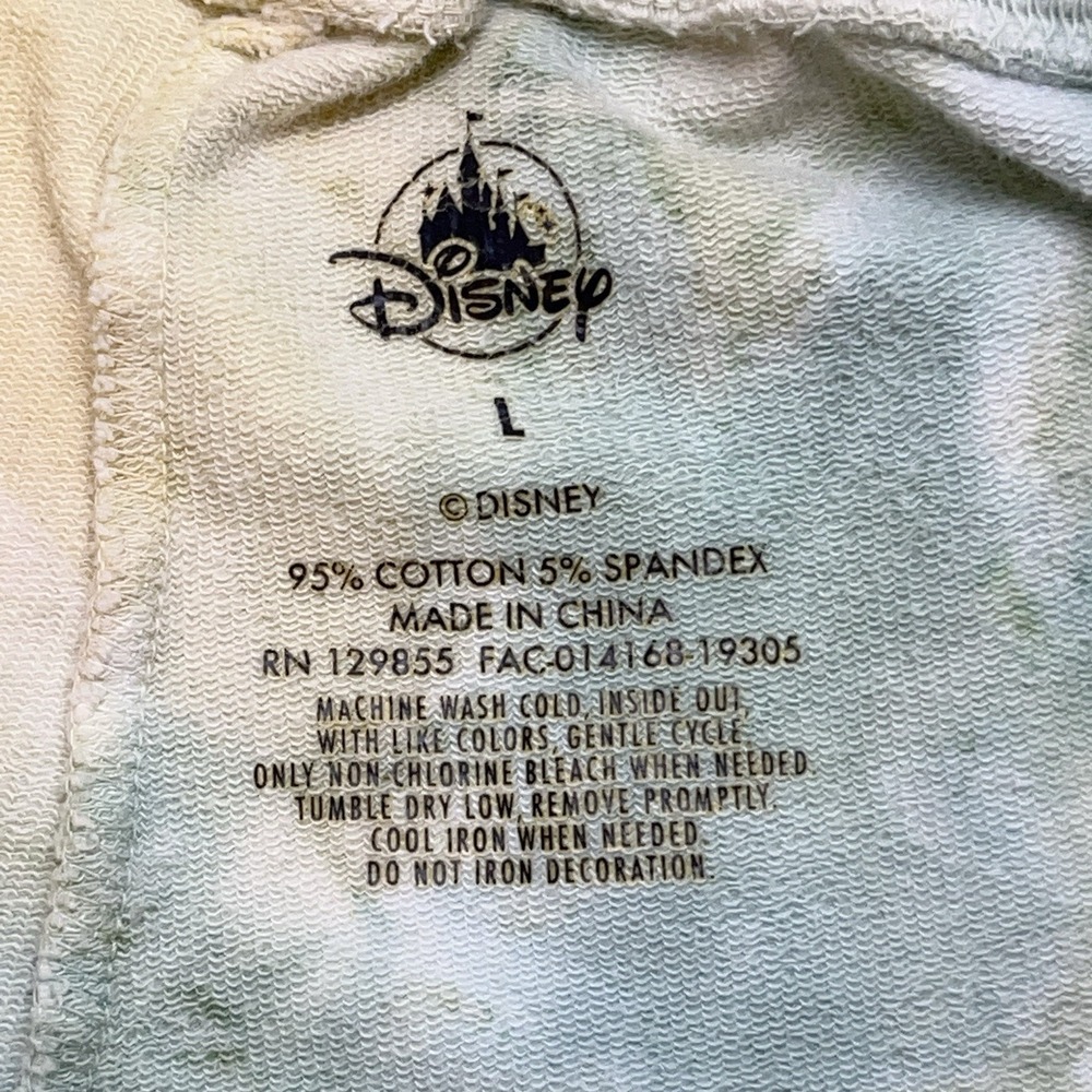 Disney World Spirit Tie Dye Jogger Sweatpants Elastic Tie Waist Womens L Comfy - Picture 7 of 8